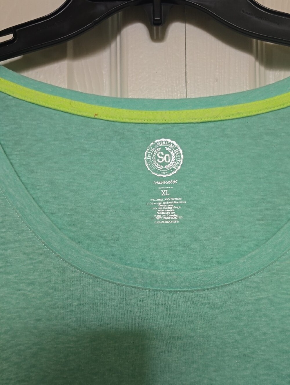 SO Light Aqua Scoop Neck Long-Sleeve Top - Picture 2 of 4